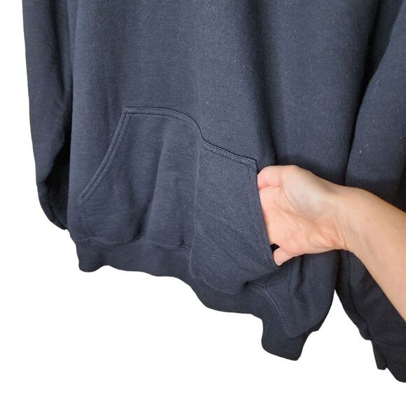 Oofos Hooded Long Sleeve Hoodie Sweatshirt Mens Size L Black - Picture 2 of 4